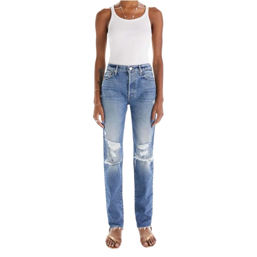 NWT Mother Denim The Trickster Skimp Fray